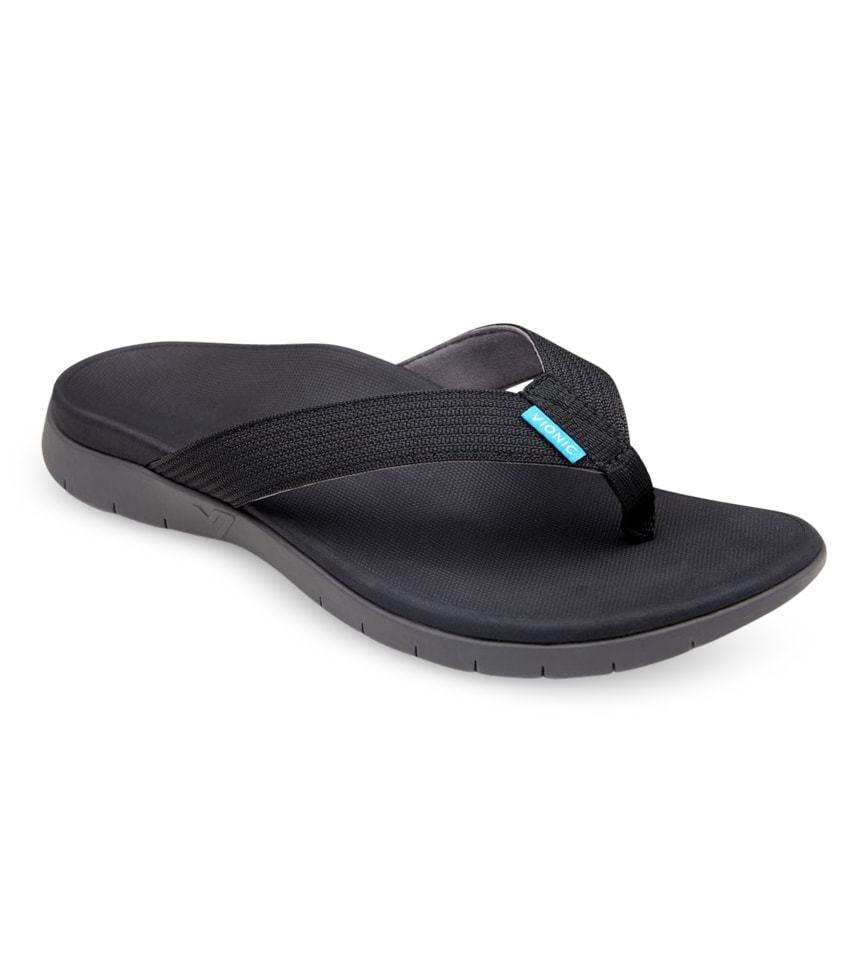 VIONIC ISLANDER MENS BLACK Black Mens Sandals Shoes