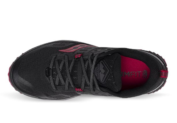 SAUCONY PEREGRINE 10 WOMENS BLACK BARBERRY