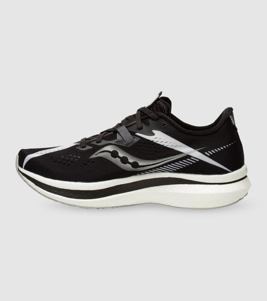 SAUCONY ENDORPHIN PRO 2 MENS BLACK WHITE