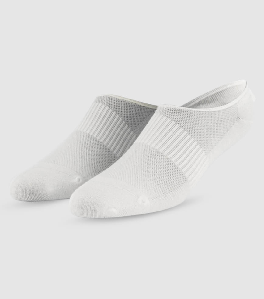 White invisible sale socks