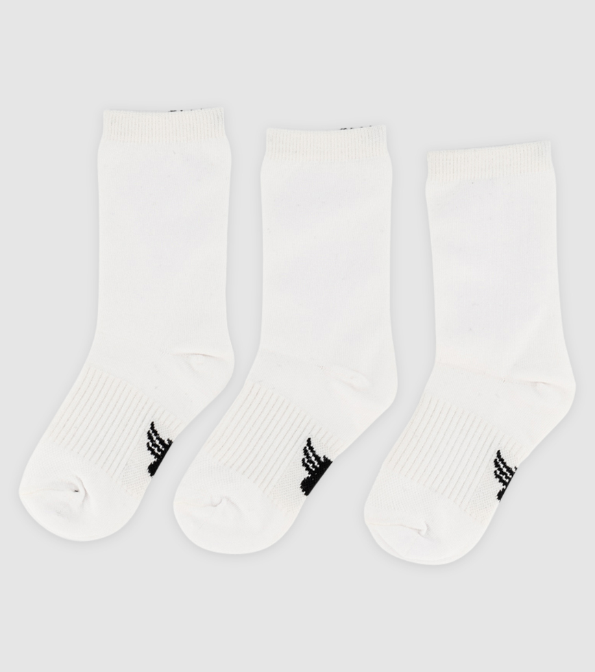 THE ATHLETE'S FOOT KIDS CREW 3PK WHITE