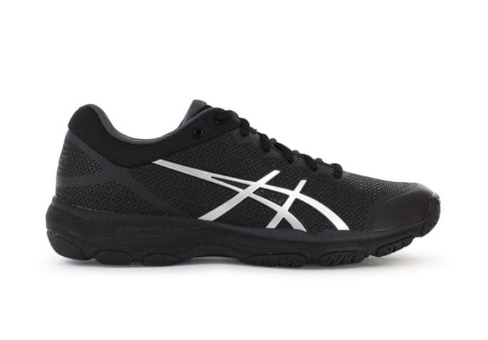 asics black netball shoes